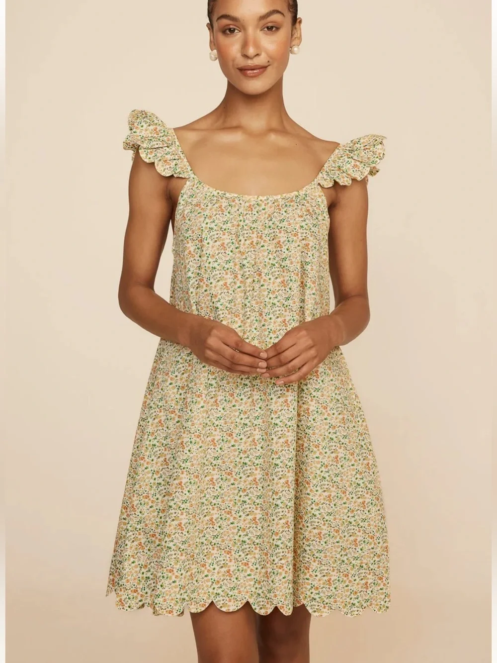 NWT | PIYAMA ~ Indah Wing Nightie - Cotton - Floret Green ~ Size XL
